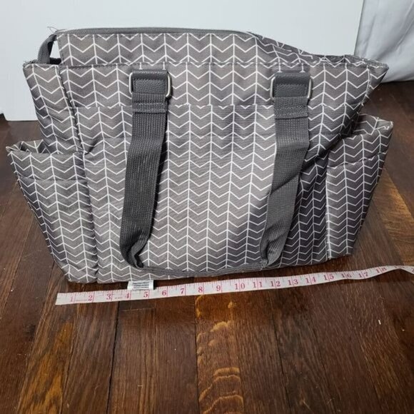 Bananafish Studio Sienna Arrow Tote Diaper Bag Grey - Picture 3 of 14